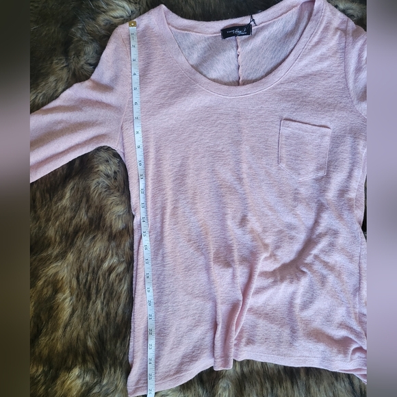 'Young at Heart' Pink Soft/stretch Shirt Long w/Ruching on Back Size Med NWT - Picture 10 of 12
